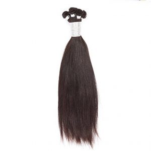 14" Natural Black Cuticle Hand Tied Weft Hair Extensions