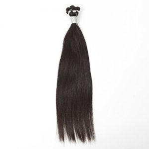 16" Natural Black Cuticle Hand Tied Weft Hair Extensions