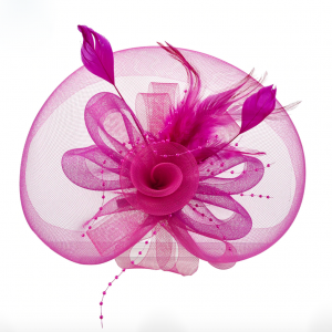 Purple Floral Fascinator